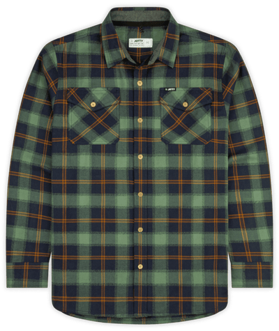 JETTY Men's Breaker Flannel Brown