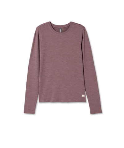 VUORI Women's L/S Lux Crew White