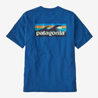 PATAGONIA Men's Boardshort Logo Pocket Responsibili-Tee Endless Blue ENB / L