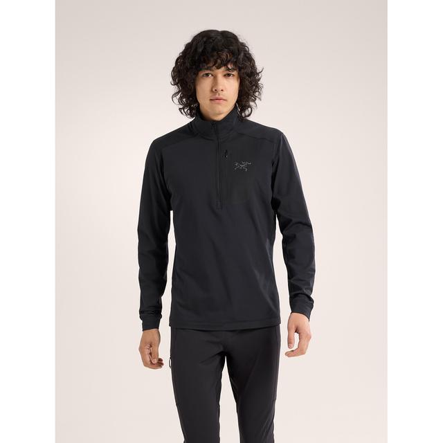 ARCTERYX Men's Rho LT Zip Neck Black