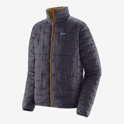 PATAGONIA Men's Micro Puff Jacket Smolder Blue w/Raptor Brown SBR / L