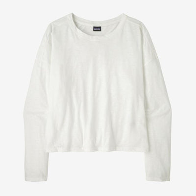 PATAGONIA Womens Long-Sleeved Mainstay Top White WHI