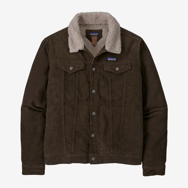 PATAGONIA Men's Pile Lined Trucker Jacket Dark Walnut DWA