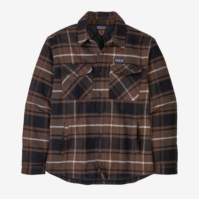 PATAGONIA Men's Lightweight Insulated Fjord Flannel Shirt Outdoor olasses Brown OMBN / M