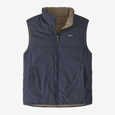 PATAGONIA Men's Reversible Cotton Down Vest Smolder Blue SDB / M