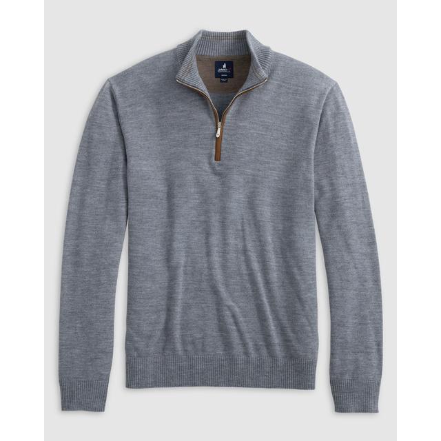 JOHNNIE-O Men's Raynor 1/4 Zip Light Gray