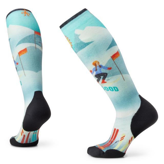 SMARTWOOL Womens Ski TC Snow Bunny Print OTC Socks Capri 810