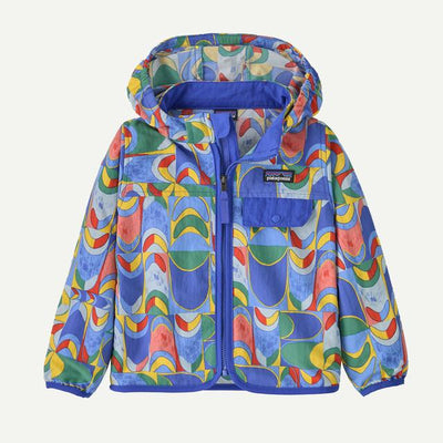 PATAGONIA Baby Baggies Jacket Swallowtail Geo Eddy Blue SLGE