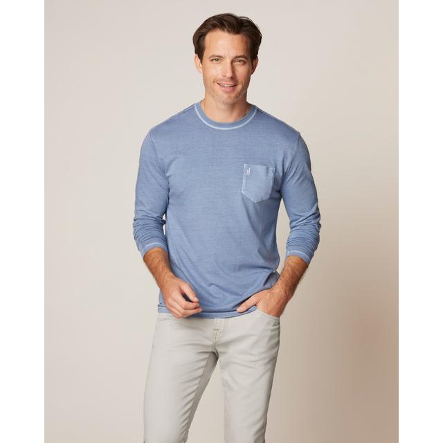 JOHNNIE-O Men's Brennan 2.0 Long Sleeve T-Shirt Navy