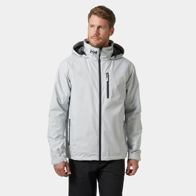 HELLY HANSEN Men's Crew Hooded Midlayer Jacket 2 Grey Fog