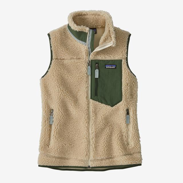 PATAGONIA Women's Classic Retro-X Vest Dark Natural w/Torrey Pine Green DNPI