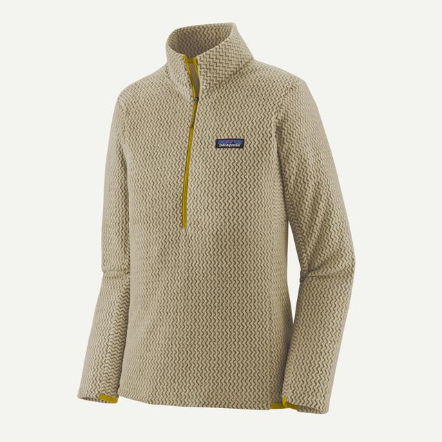 PATAGONIA Womens R1 Air Zip Neck Buttercup Yellow BTRY