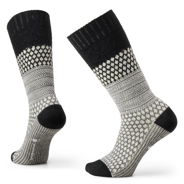 SMARTWOOL EVD Popcorn Cable Crew Socks Black 001