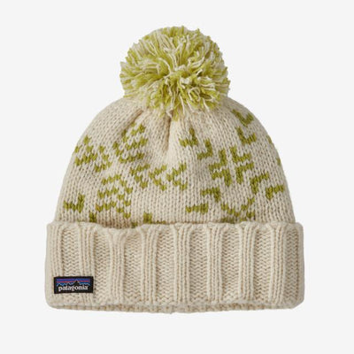 PATAGONIA Snowbelle Beanie Evergreen Flakes Birch White EVBI