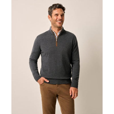 JOHNNIE-O Men's Raynor 1/4 Zip Smoke