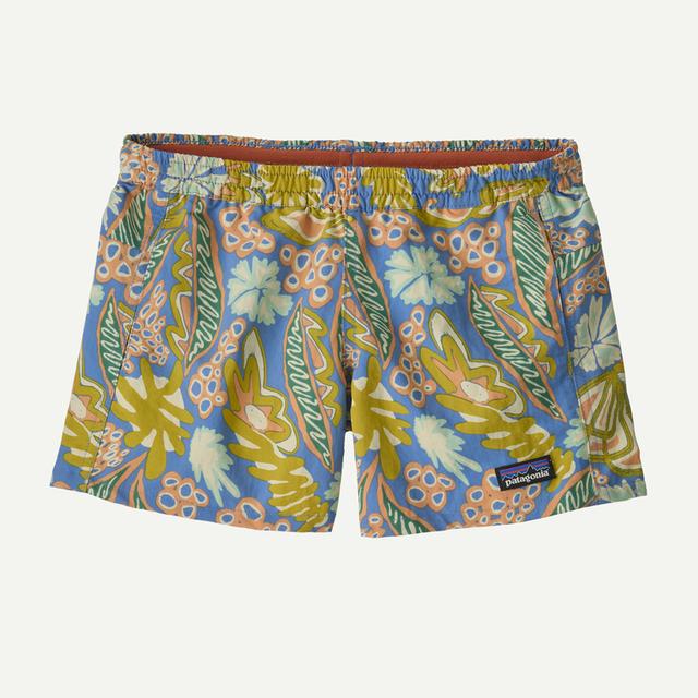 PATAGONIA Kids Baggies Shorts 4in - Unlined Flourish Abundant Blue FLRA