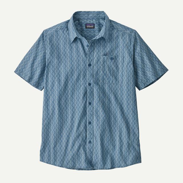 PATAGONIA Mens Go-To Shirt Swallowtail Geo Still Blue SLGS