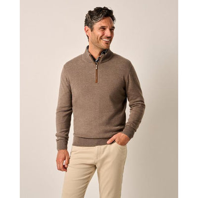 JOHNNIE-O Men's Raynor 1/4 Zip Walnut