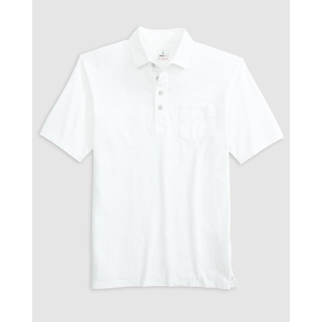 JOHNNIE-O Men's Coastal Wash Original Polo White