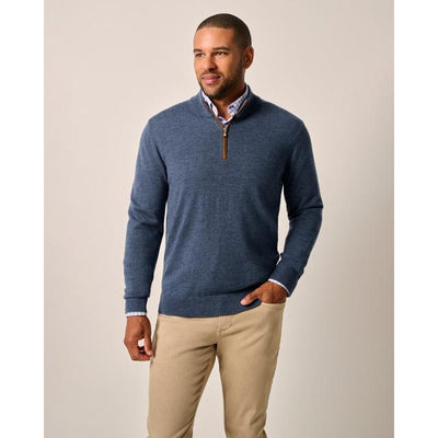 JOHNNIE-O Men's Raynor 1/4 Zip Laguna Blue