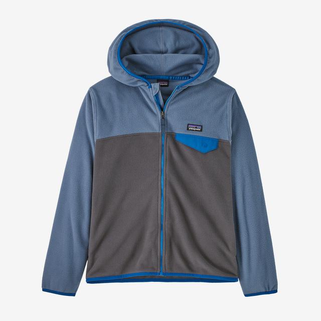 PATAGONIA Kids' Micro D Snap-T Jacket Forge Grey w/Utility Blue FUTB