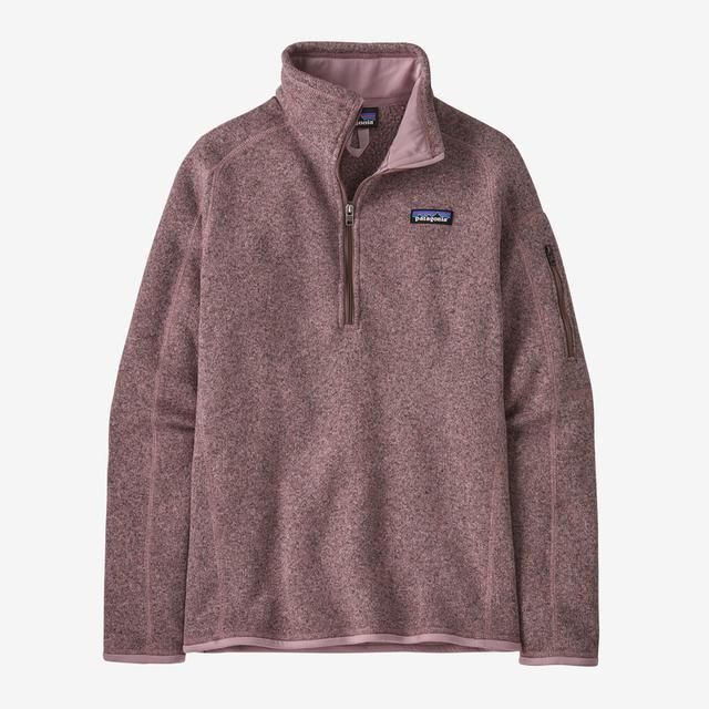 PATAGONIA Women's Better Sweater 1/4 Zip tormy Mauve STMA / S