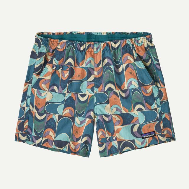 PATAGONIA Womens Baggies Shorts - 5in Swallowtail Geo Still Blue SLGS