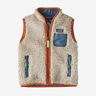 PATAGONIA Baby Retro-X Vest Natural w/Redtail Rust NTRL