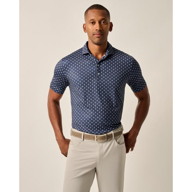 JOHNNIE-O Men's For The Birdies Polo Navy