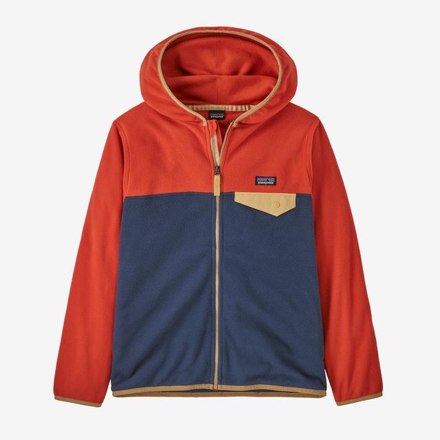 PATAGONIA Kids' Micro D Snap-T Jacket New Navy w/Madder Red NVMR