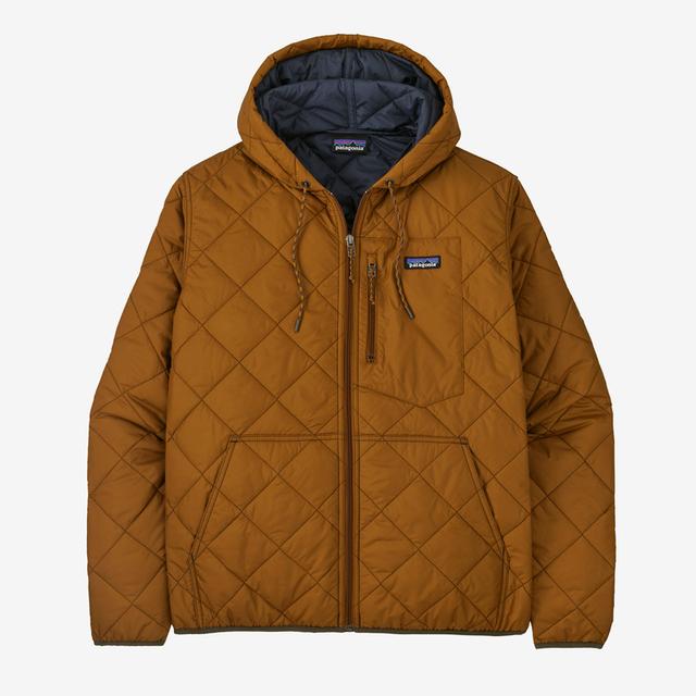 PATAGONIA Men's Diamond Quilted Bomber Hoody Shelter Brown SHBN