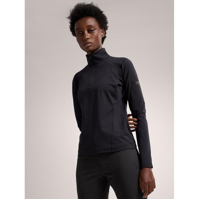 ARCTERYX Women's Rho Zip Neck Black