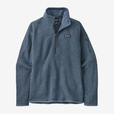 PATAGONIA Women's Better Sweater 1/4 Zip Utility Blue UTB