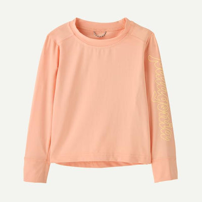 PATAGONIA Baby Long-Sleeved Capilene Silkweight T-Shirt Fitz Script Sunlit Pink FSLP