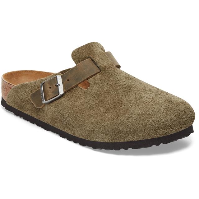 BIRKENSTOCK Boston Suede/Oiled Leather Thyme