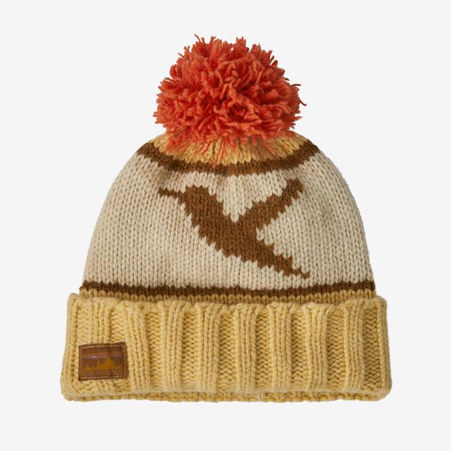 PATAGONIA Snowbelle Beanie Allen Hummingbird Beeswax Tan ALBT