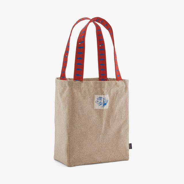 PATAGONIA Recycled Market Tote Water People Banner Classic Tan WPTN