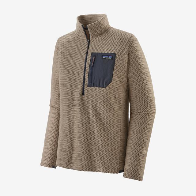 PATAGONIA Men's R1 Air Zip Neck Oar Tan ORTN