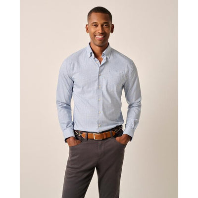 JOHNNIE-O Men's Shay Shirt Navy