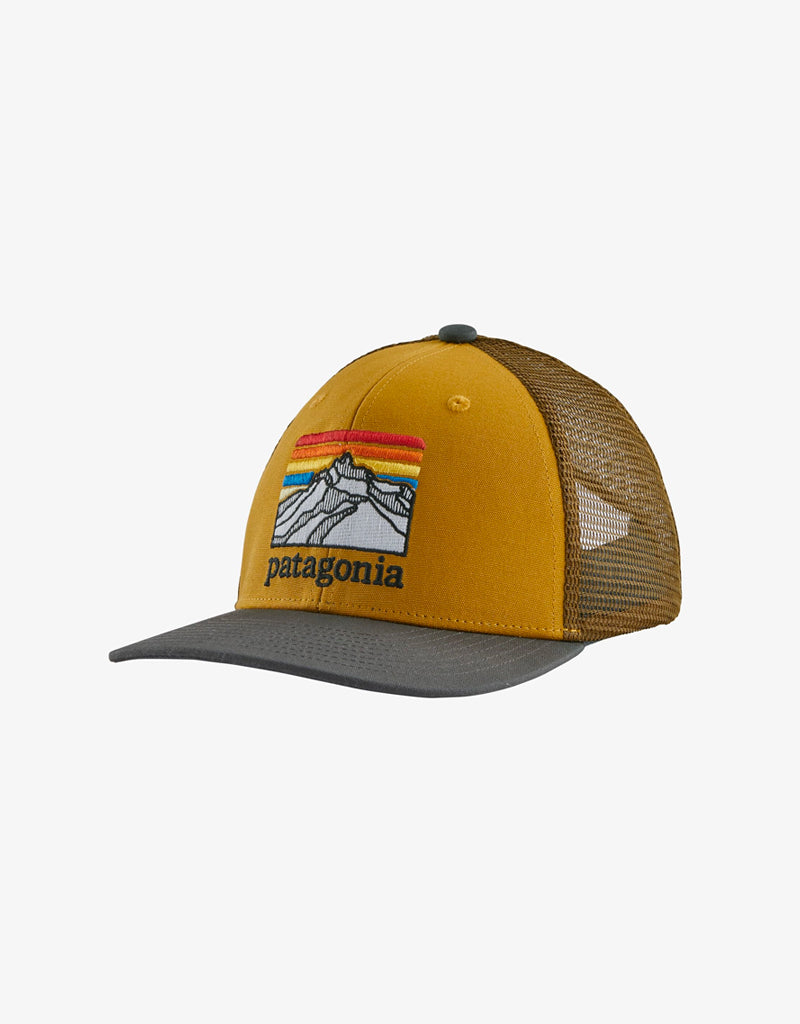 PATAGONIA Kids' Trucker Hat Line Logo Ridge Buckwheat Gold LLRG