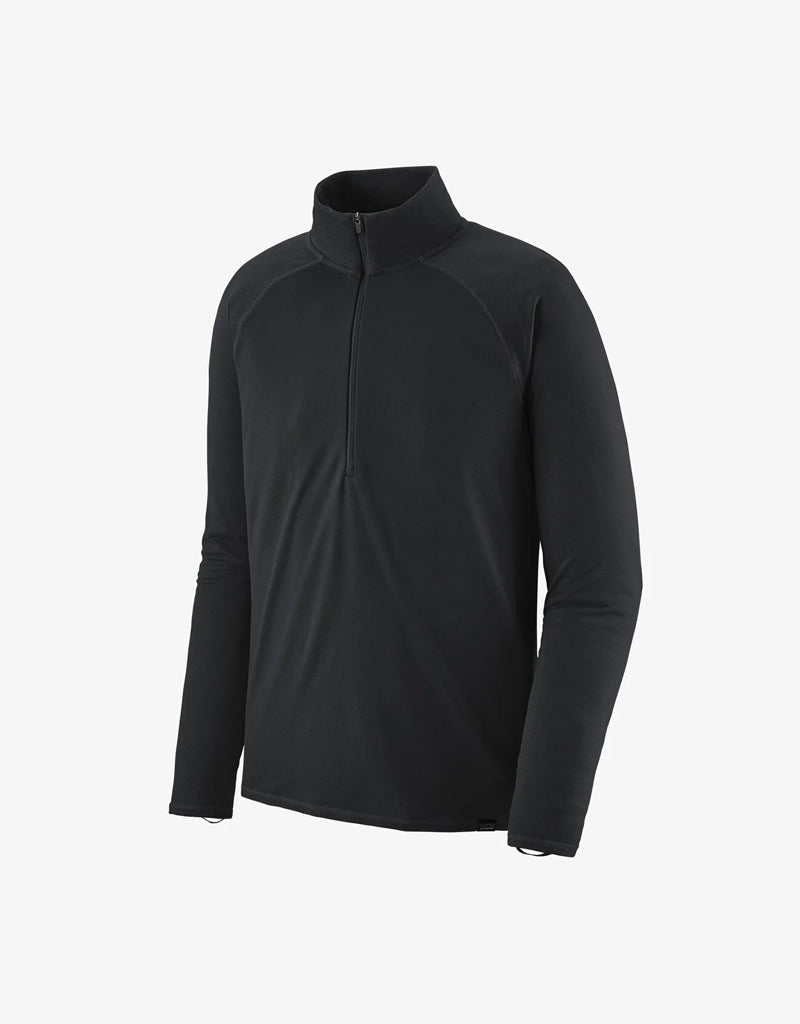 PATAGONIA Mens Capilene Midweight Zip Neck Black BLK