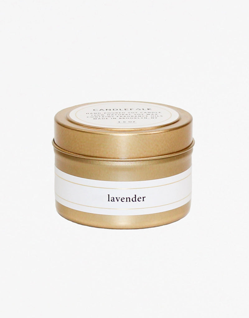 FAIRE Gold Travel Candle Lavender