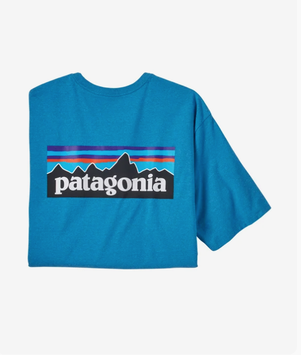 PATAGONIA Men's P-6 Logo Responsibili-Tee Anacapa Blue APB / L