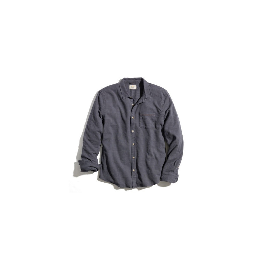 MARINE LAYER Men's LS Classic Stretch Selvage Shirt India Ink