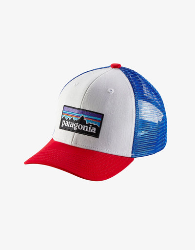 PATAGONIA Kids' Trucker Hat P-6 Logo White PLWT