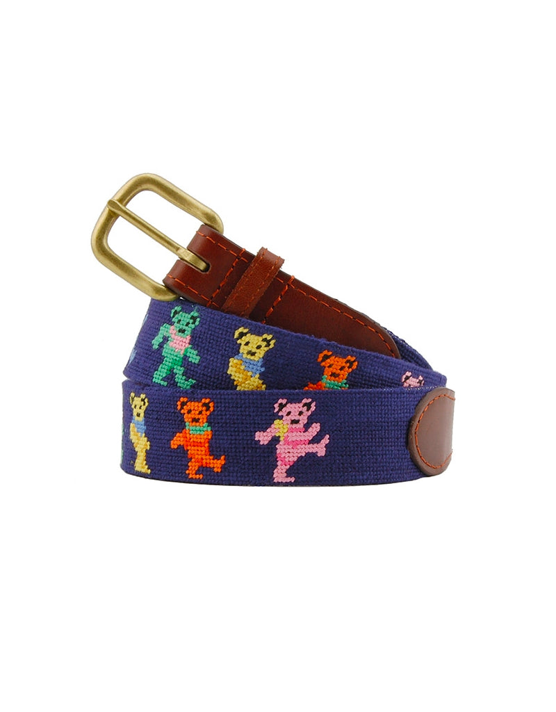 Steal Your Face Needlepoint Hat - Black Grateful Dead Inspired Cap By Smathers & Branson