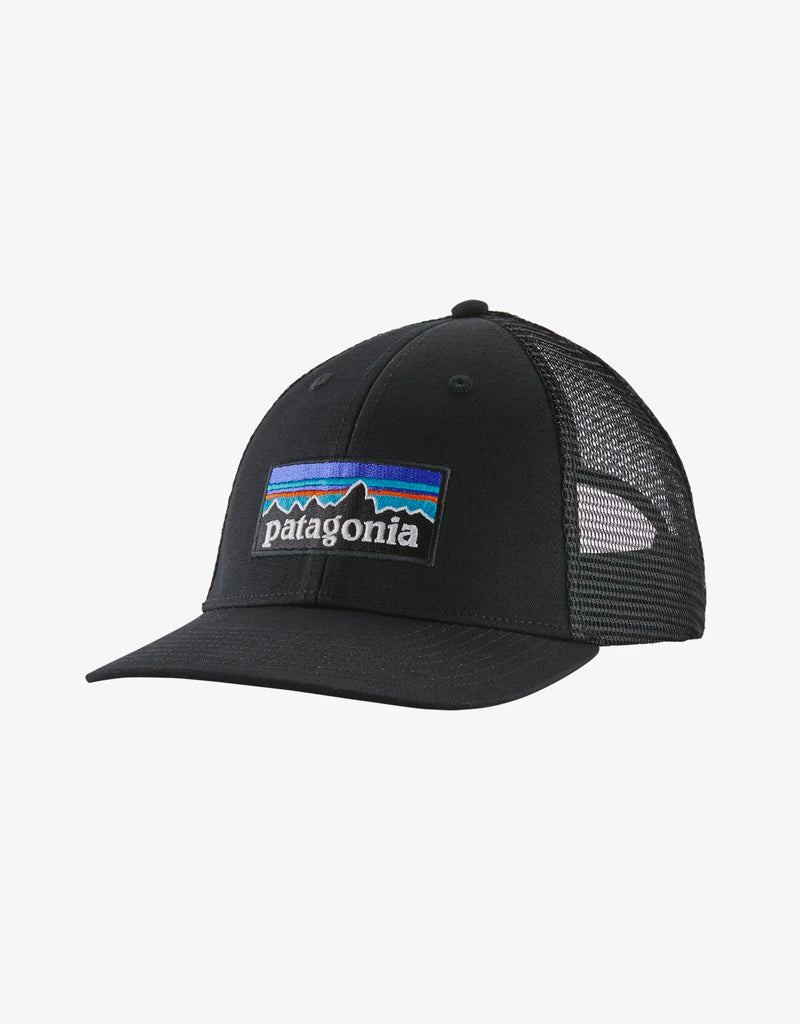 PATAGONIA P-6 Logo LoPro Trucker Hat Black BLK