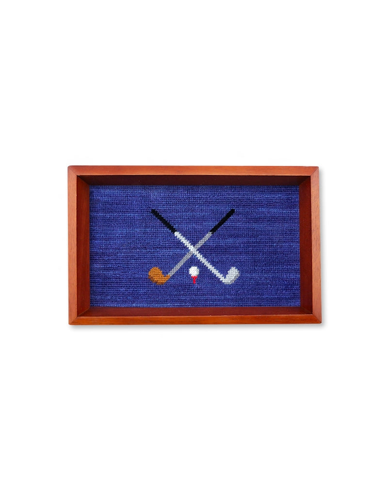 SMATHERS Valet Tray Crossed Clubs